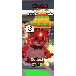 Bloodrot Panda Popanda - 1.2B/s - Secret - Bombardiro - Fire - :3 - Sombrero XM / Fast delivery!