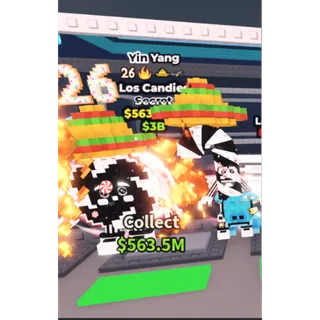 Yin Yang Los Candies WITH RARE 26 TRAIT! - 563.5M/s - Secret - 26 - Fire - Sombrero - Bombardiro / Fast delivery!
