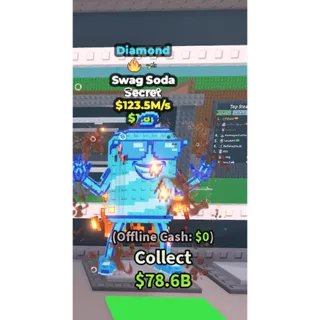 Diamond Swag Soda - 123.5M/s - Secret - Fire - Bombardiro / Fast delivery!