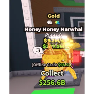 Gold Honey Honey Narwhal - 9.2M/s - Secret - :3 - Glitch M1X / Fast delivery!