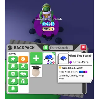 Giant Blue Scarab - MFR - Ultra-Rare