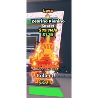 Lava Zebrino Pianino - 79.7M/s - Secret - Fire 10M / Fast delivery!