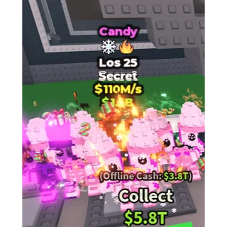 Candy Los 25 - 110M/s - Secret - Ice - Fire / Fast delivery!