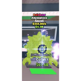 Rainbow Abyssaloco / ONLY 170 EXIST!!! - 333.3M/s - Secret 1M / Fast delivery!