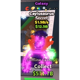 Galaxy Caylusaurus / Super Rate Aura Trait!!! - 1.5B/s - Secret - Crab - Taco - Glitch - Starfall - Bombardiro - Aura 2M