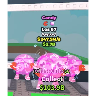 Candy Los 67 - 247.5M/s - Secret - Crab - Bubblegum 6M / Fast delivery!