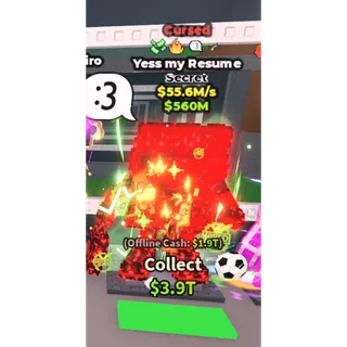 Cursed Yess my Resume - 55.6M/s - Secret - Money - Fire - :3 - Bombardiro 10M / Fast delivery!