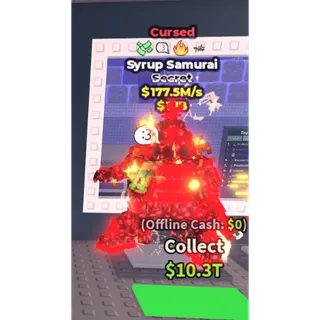 Cursed Syrup Samurai - 177.5M/s - Secret - Money - :3 - Fire - Bombardiro 10M / Fast delivery!