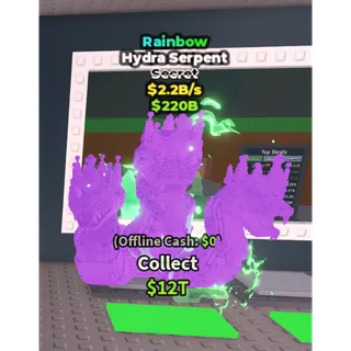 Rainbow Hydra Serpent - 2.2B/s - Secret 11M / Fast delivery!