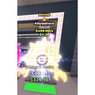 Divine Abyssaloco - 499.9M/s - Secret - Fire / Fast delivery!