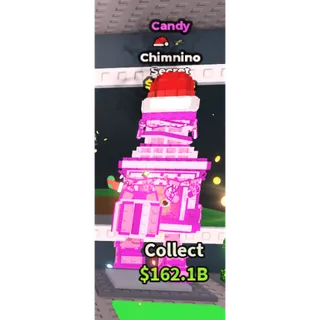 Candy Chimnino / Super Rare Santa Hat Trait!!! - 154M/s - Secret - Santa Hat - Bombardiro 1M / Fast delivery!