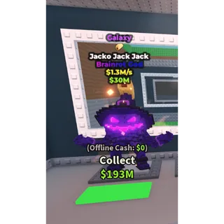 Galaxy Jacko Jack Jack / SUPER RARE! - 1.3M/s - Brainrot God - Taco / Fast delivery!