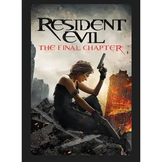 Resident Evil: The Final Chapter (2016) HD MOVIES ANYWHERE CODE