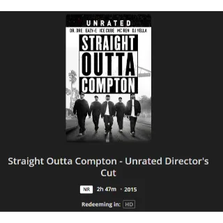 Straight Outta Compton (2015) Unrated Director's Cut HD