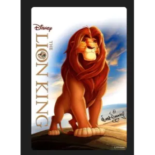 The Lion King (1994) Signature Edition HD MOVIES ANYWHERE CODE