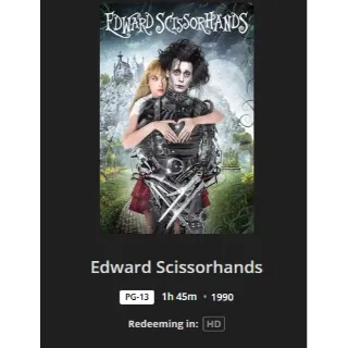 TIM BURTON'S EDWARD SCISSORHANDS