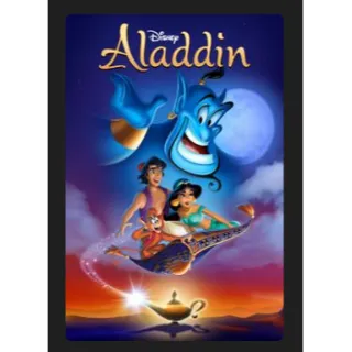 DISNEY Aladdin (1992) DIAMOND EDITION HD MOVIES ANYWHERE CODE
