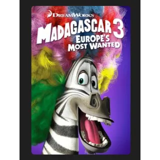 Madagascar 3: Europe's Most Wanted (2012) HD MOVIES ANYWHERE CODE