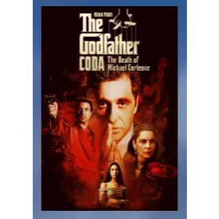 The Godfather, Coda: The Death of Michael Corleone (1990) HD APPLE TV / FANDANGO CODE