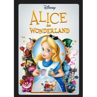 DISNEY Alice in Wonderland (1951) HD MOVIES ANYWHERE CODE