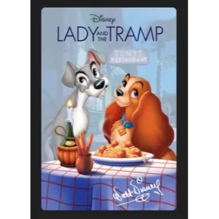 Lady and the Tramp (1955) SIGNATURE EDITION HD MOVIES ANYWHERE CODE
