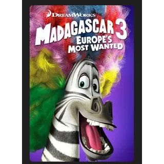 DREAMWORKS Madagascar 3: Europe's Most Wanted (2012) HD MOVIES ANYWHERE CODE