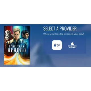 STAR TREK BEYOND HD VUDU / FANDANGO / APPLE TV / ITUNES CODE