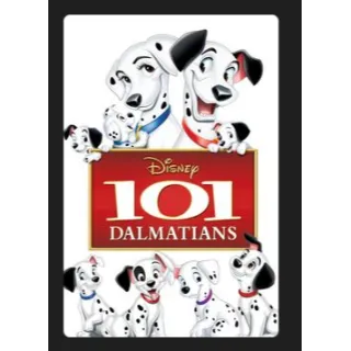 DISNEY 101 Dalmatians (1961) HD MOVIES ANYWHERE CODE