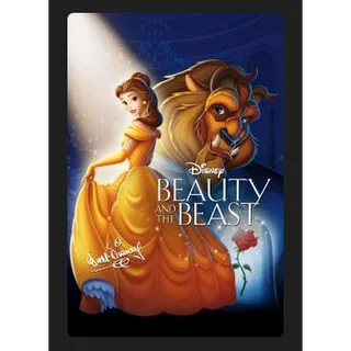 DISNEY Beauty and the Beast (1991) The Signature Collection HD MOVIES ANYWHERE CODE