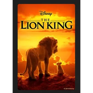 DISNEY The Lion King (2019) HD MOVIES ANYWHERE CODE