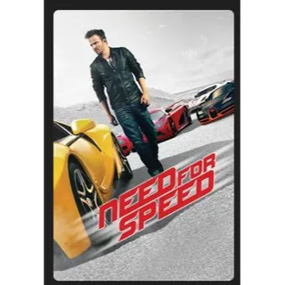 Need for Speed (2014) HD MOVIES ANYWHERE CODE