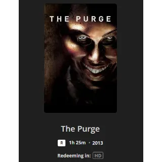 The Purge (2013) HD MOVIES ANYWHERE CODE