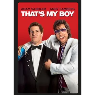 That's My Boy (2012) HD MOVIES ANYWHERE CODE