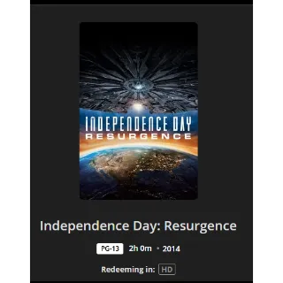 INDEPENDENCE DAY RESURGENCE