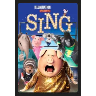 ILLIUMINATION Sing (2016) HD MOVIES ANYWHERE CODE
