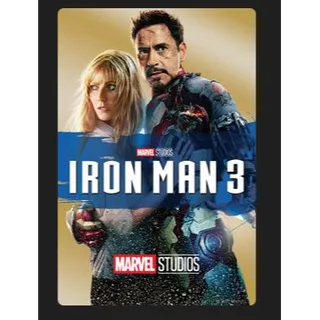 MARVEL Iron Man 3 (2013) HD MOVIES ANYWHERE CODE