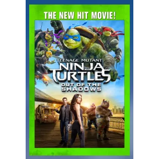 Teenage Mutant Ninja Turtles: Out of the Shadows (2016) HD APPLE TV / FANDANGO CODE REDEEMS AT paramountdigitalcopy.com/redeem