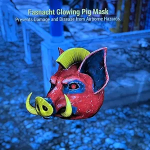 Glowing Pig Mask