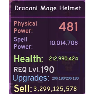 GOD POT DRACCNI MAGE ARMOR 190+ DQR