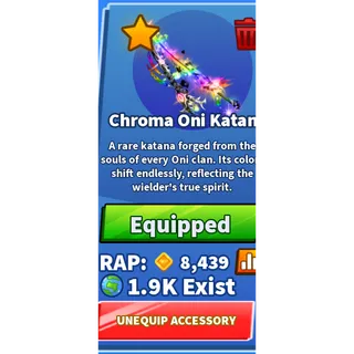 CHROMA ONI KATANA BLADE BALL