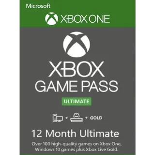Xbox Game Pass Ultimate 12 month HK