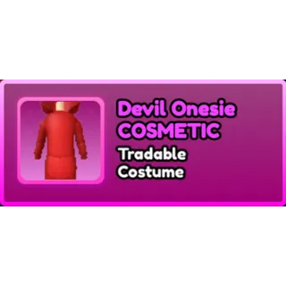 Devil Onesie Costume