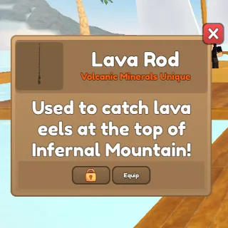 Volcanic Lava Rod