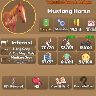 Infernal Mustang Horse