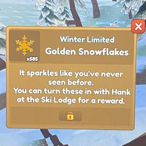 x585 Golden Snowflakes