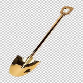 Plan : gold shovel paint