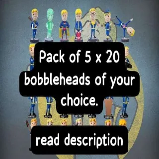 Pack Of 5x20 BOBBLEHEADS