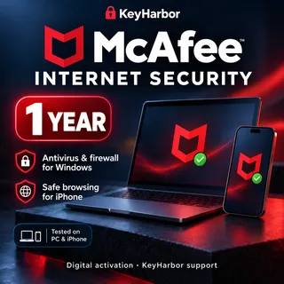 McAfee Internet Security – 1 Year – Digital Activation Key