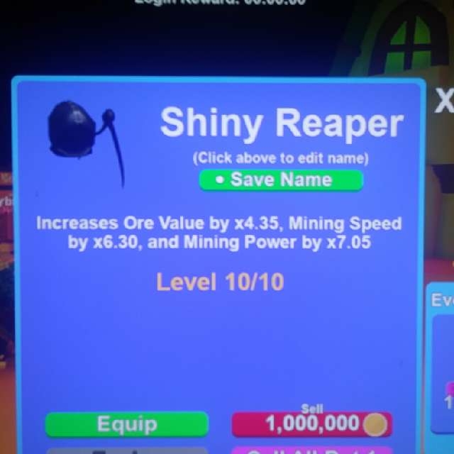 Pet Shiny Reaper Mining Sim In Game Items Gameflip - roblox pet simulator reaper