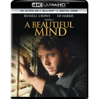 A Beautiful Mind 4K (movies anywhere)